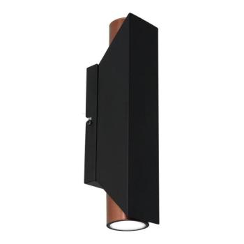  Fali lámpa WALL 2xGU10/8W/230V fekete/réz  kép