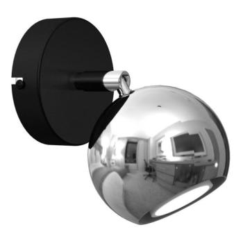  Fali spotlámpa COMET 1xGU10/8W/230V fekete/fényes króm  kép