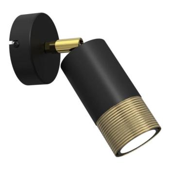  Fali spotlámpa LINK 1xGU10/8W/230V fekete/sárgaréz  kép