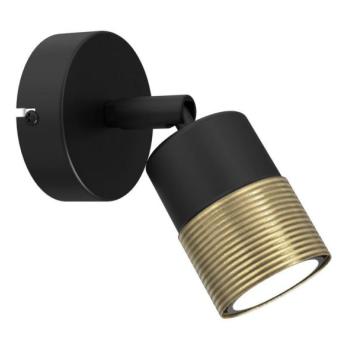  Fali spotlámpa MIZU 1xGU10/8W/230V fekete/sárgaréz  kép