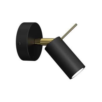  Fali spotlámpa PRESTON 1xGU10/40W/230V fekete/arany  kép