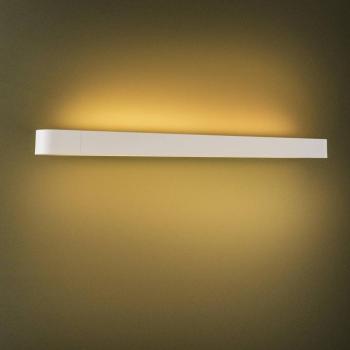 Fali világítás Soft, szélesség 90 cm, fehér, alumínium, G13 kép