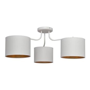  Felületre szerelhető csillár ALBA 3xE27/15W/230V fehér/arany  kép