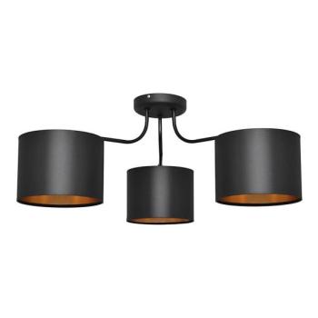  Felületre szerelhető csillár ALBA 3xE27/15W/230V fekete/arany  kép
