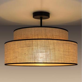  Felületre szerelhető csillár  BOHO 1xE27/60W/230V átm. 40 cm bézs  kép