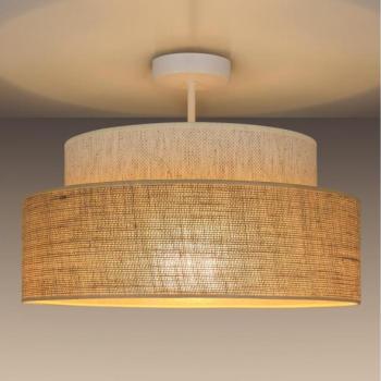  Felületre szerelhető csillár  BOHO 1xE27/60W/230V átm. 40 cm krémes/bézs  kép