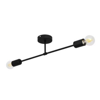  Felületre szerelhető csillár CAMBRIDGE 2xE27/15W/230V fekete  kép