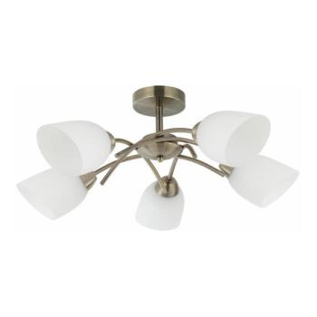  Felületre szerelhető csillár DONNA 5xE27/60W/230V patina  kép