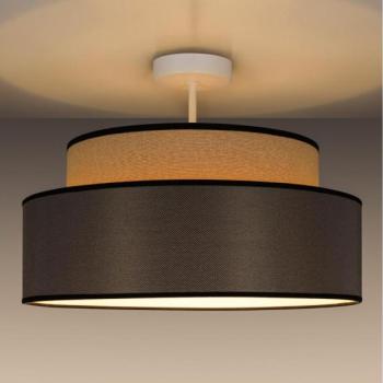  Felületre szerelhető csillár  GRACE 1xE27/60W/230V átm. 40 cm bézs/barna  kép