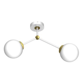  Felületre szerelhető csillár JOY 2xE14/40W/230V fehér/arany  kép