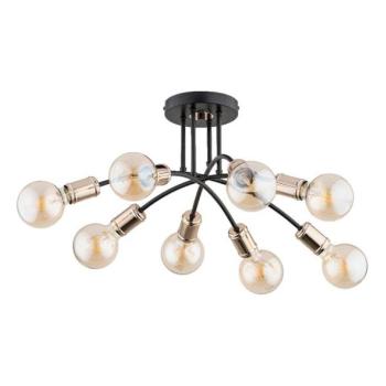  Felületre szerelhető csillár  LANTI 8xE27/15W/230V arany/fekete  kép