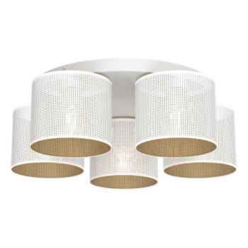  Felületre szerelhető csillár LOFT SHADE 5xE27/60W/230V fehér/arany  kép