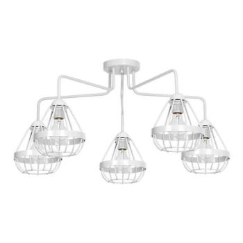  Felületre szerelhető csillár RING 5xE27/60W/230V pók fehér  kép