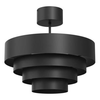  Felületre szerelhető csillár RINGS 1xE27/15W/230V fekete  kép