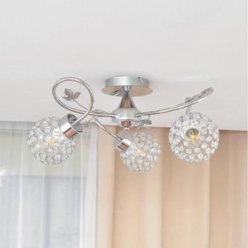  Felületre szerelhető csillár SOPHIA 3xE27/15W/230V fényezett króm/átlátszó  kép