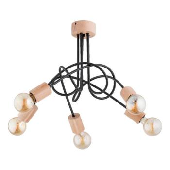  Felületre szerelhető csillár  TANGO 5xE27/15W/230V barna/fekete  kép