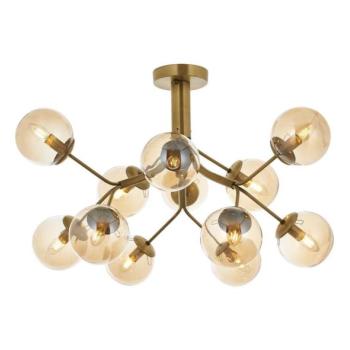  Felületre szerelhető csillár VARANA 12xE14/40W/230V bronzszínű  kép