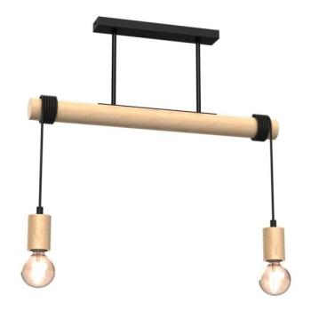  Felületre szerelhető csillár VIGA 2xE27/60W/230V fa  kép