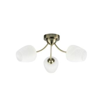  Felületre szerelhető csillár ZINA 3xE27/40W/230V réz/fehér  kép