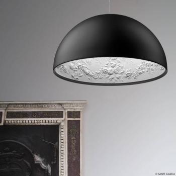 FLOS Skygarden 1 függőlámpa, matt fekete Ø 60 cm kép