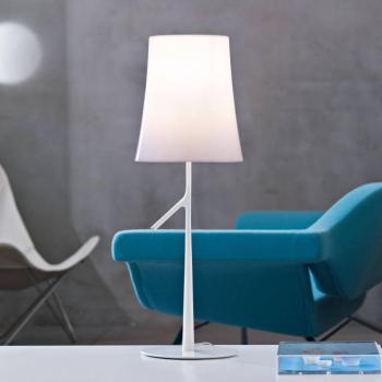 Foscarini Birdie piccola LED asztali lámpa fehér dim kép