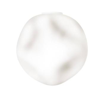 Foscarini Hoba Grande mennyezeti lámpa, Ø 36 cm, fehér, üveg kép