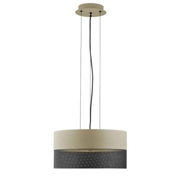 Függő világítás Mesh E27 Ø 50 cm, homok/fekete kép