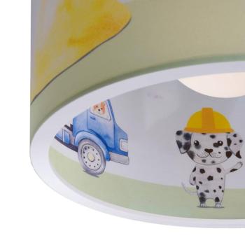 Függőlámpa 25/40 építkezés, Ø 38 cm, sárga, E27, 1-lámpás, 1 lámpa kép