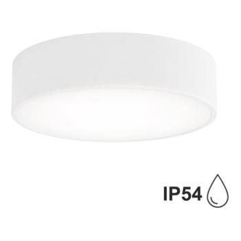  Fürdőszobai mennyezeti lámpa érzékelővel CLEO 2xE27/24W/230V á. 30 cm fehér IP54  kép
