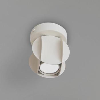 GAMBIT mennyezeti spotlámpa, krémfehér, Ø 10 cm, fém, GU10 LED kép
