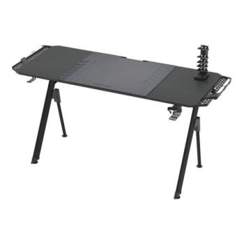  Gaming asztal FALCON LED RGB háttérvilágítással 156x60 cm fekete  kép