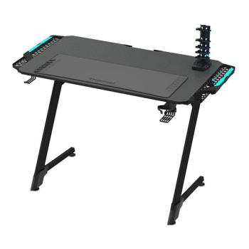  Gaming asztal SNAKE  LED RGB háttérvilágítással 100x60 cm fekete  kép