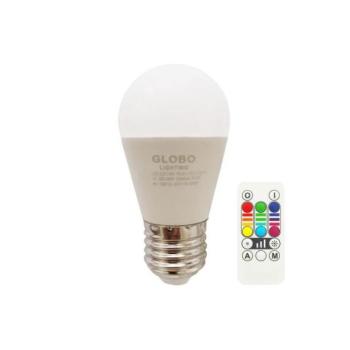Globo LED RGBW Dimmelhető izzó ILLU E27/6W/230V 3000K + + távirányító  kép