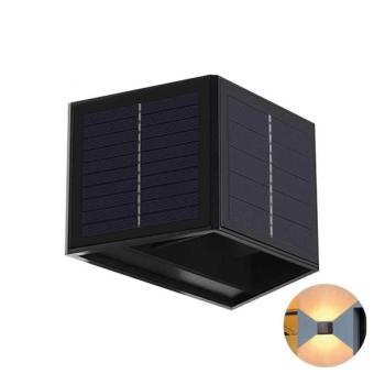 Greenlux LED Napelemes fali lámpa CUBUS 2xLED/1,5W/3,7V 1500 mAh IP54  kép