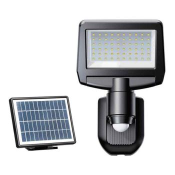 Greenlux LED Napelemes reflektor érzékelővel TOMI LED/10W/7,4V 1800 mAh IP44 fekete  kép