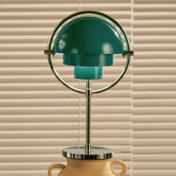 Gubi akkumulátoros asztali világítás Multi-Lite, króm/kék-zöld, magasság 30 cm kép