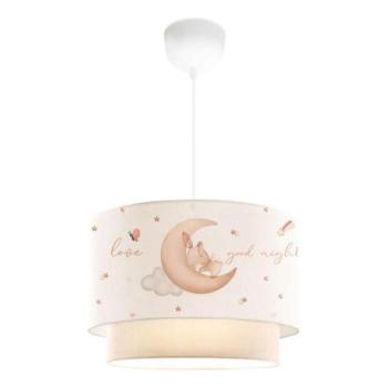  Gyerek csillár CANDY 1xE27/40W/230V fehér/bézs  kép