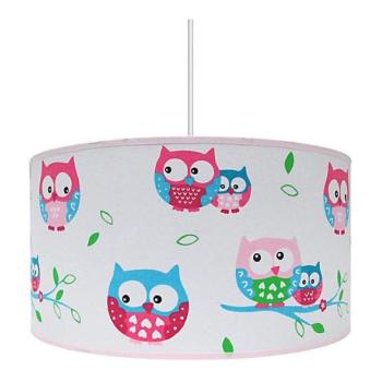  Gyerek csillár OWLS 1xE27/60W/230V fehér  kép