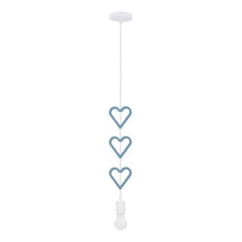  Gyerek függeszték zsinóron HETS 1xE27/20W/230V kék/fehér  kép