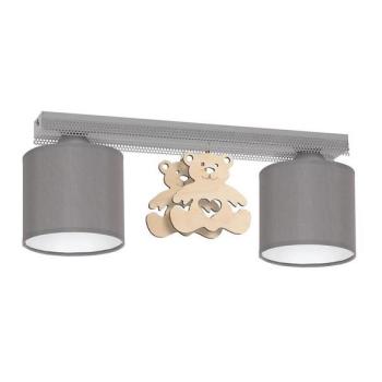  Gyerek mennyezeti lámpa BEAR 2xE27/60W/230V  kép