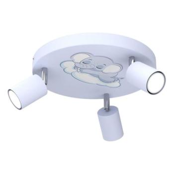  Gyerek spotlámpa FUN 3xGU10/8W/230V kék/elefánt  kép