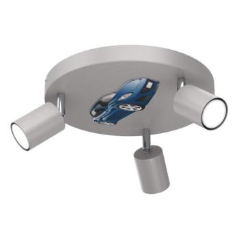  Gyerek spotlámpa FUN 3xGU10/8W/230V szürke/autó  kép
