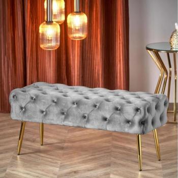 Halmar Steppelt pad ATHENA 40x100 cm szürke/arany  kép