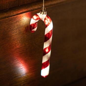 Hannah Candy Cane piros dekoratív medál kép