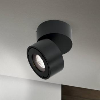 Harvey LED kültéri spotlámpa, fekete, Ø 10 cm, öntött alumíniumból kép