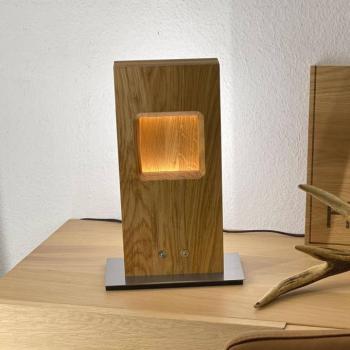 HerzBlut Pan LED lámpa, olajozott tölgy, szab. kép