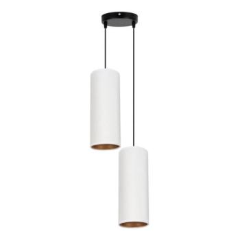 HEXE AVALO függeszték 2xE27/60W/230V, 20 cm, fehér/rezes  kép