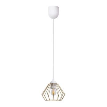HEXE Csillár zsinóron CEED GOLD 1xE27/60W/230V átm. 17,5 cm fehér/arany  kép