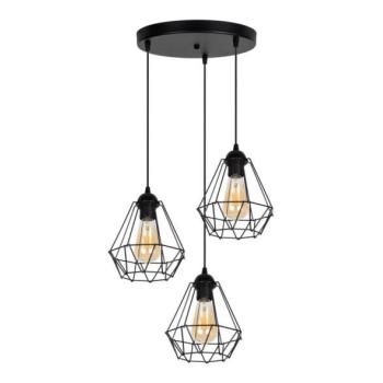 HEXE Csillár zsinóron DIAMENT 3xE27/60W/230V  kép