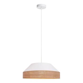 HEXE Csillár zsinóron MANISO 1xE27/60W/230V átm. 45 cm fehér/bézs  kép